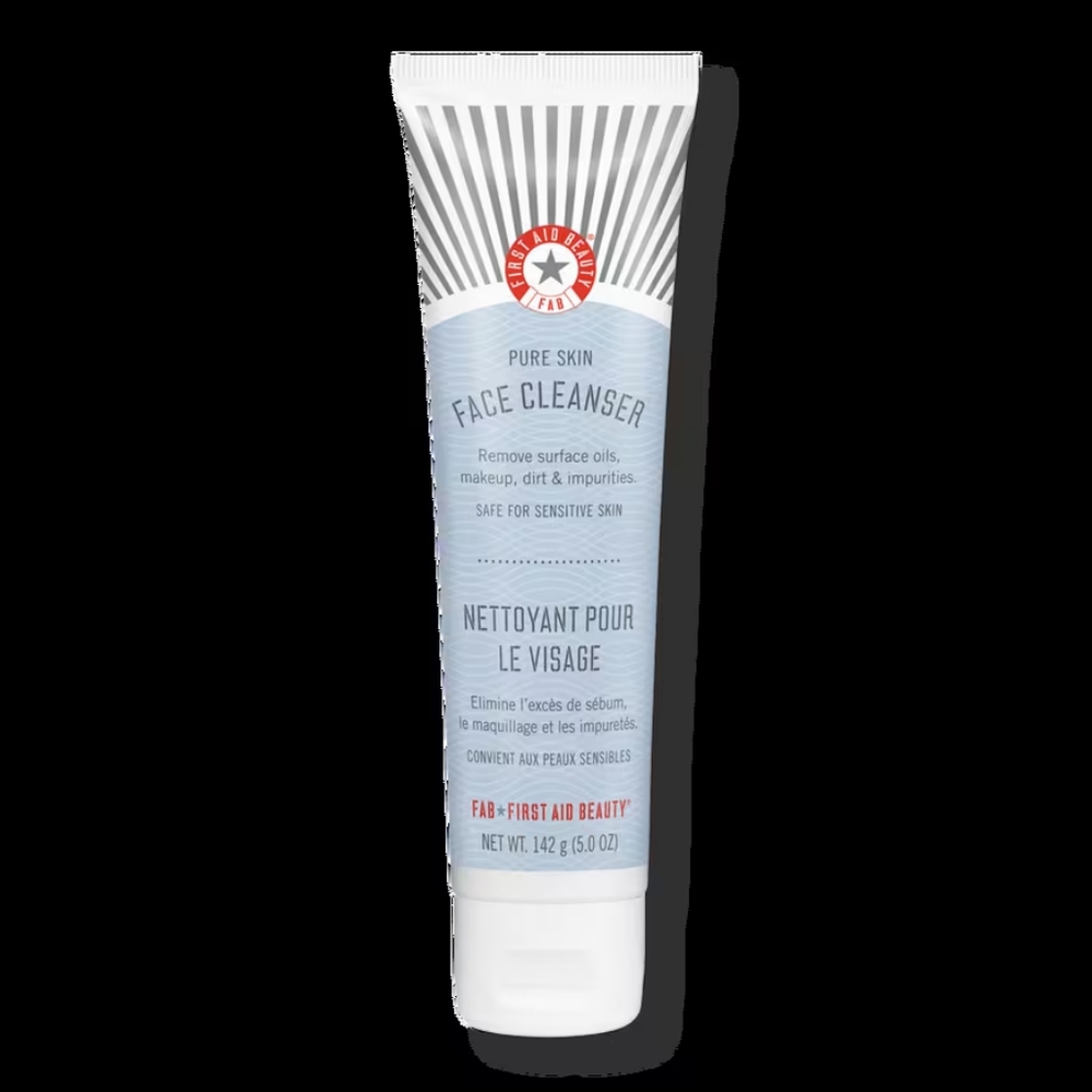 First Aide Beauty Pure Skin Face Cleaner For Sensitive Skin Cleans Dirt oil etc